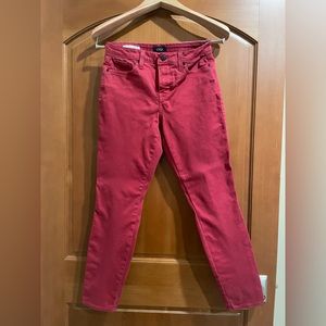 NYDJ Red Skinny Jeans. Size 6